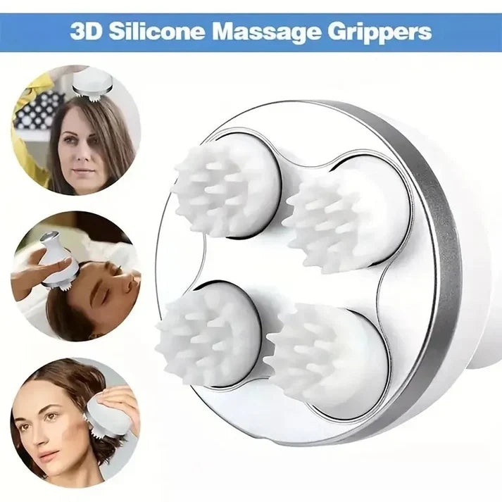 4D Electric Scalp Massager | Rechargeable Head & Body Stress Relief Massager