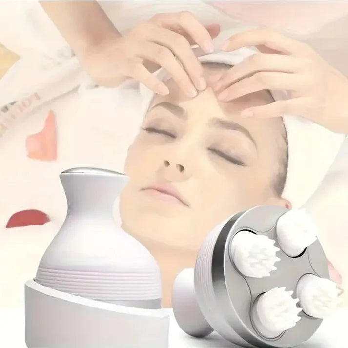 4D Electric Scalp Massager | Rechargeable Head & Body Stress Relief Massager